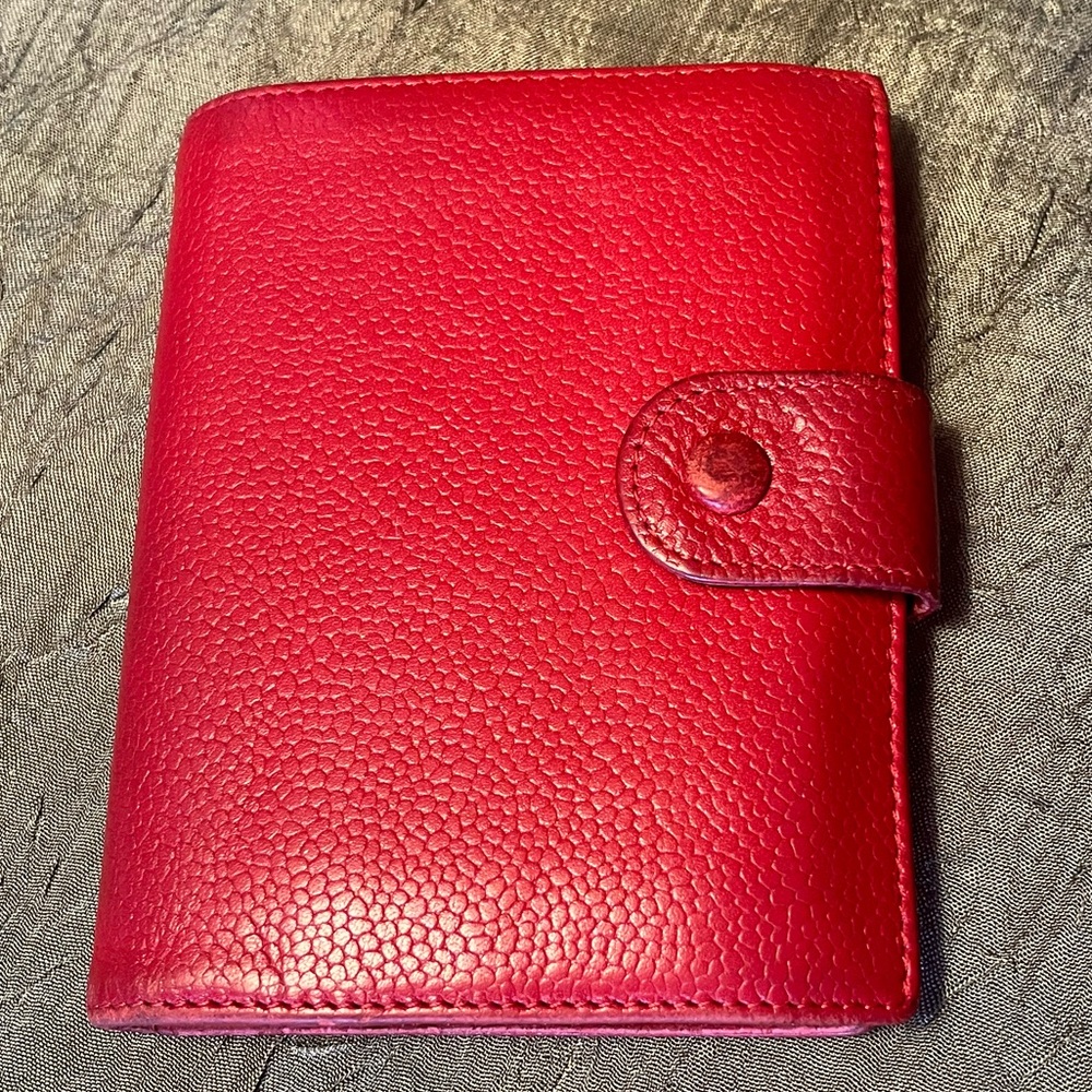 Vintage CHANEL Leather Wallet, Red - Picture 2 of 8